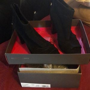 Black Suede Booties